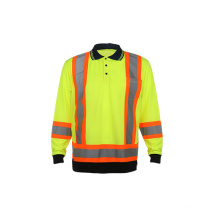 Fluorescence Reflective Safety Polo T-Shirt